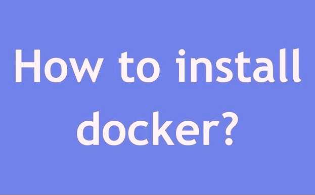how to install docker