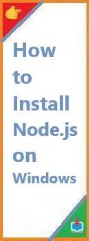 how to install node.js on Windows