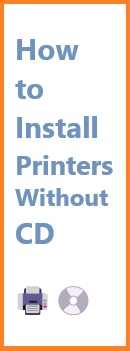 how to install printers without cd