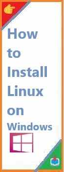 how to install Linux on Windows