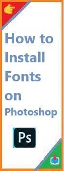 how to install fonts on photoshop