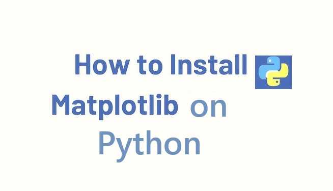 how to install matplotlib on python