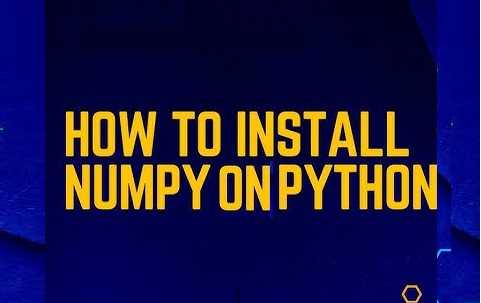 how to install numpy on python