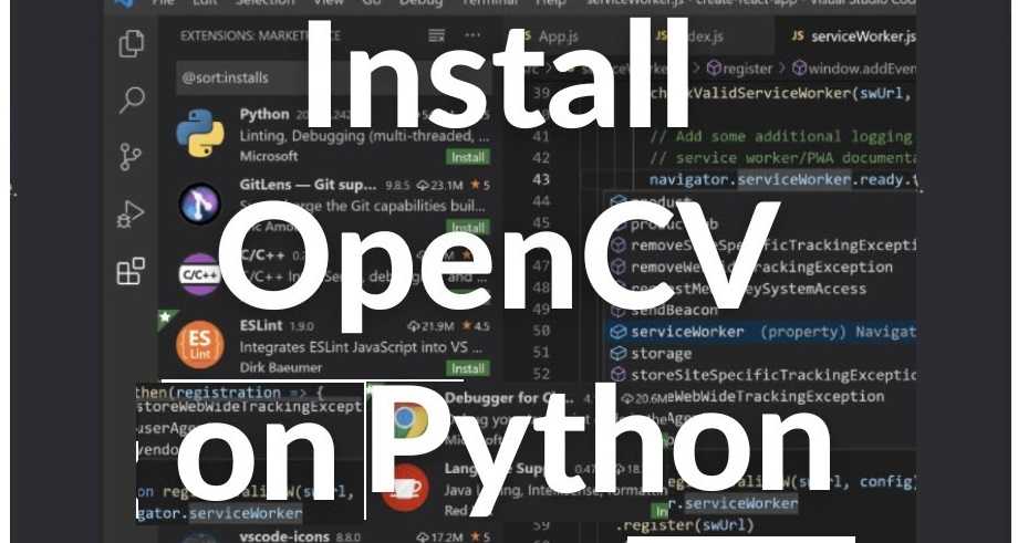 how to install opencv on python