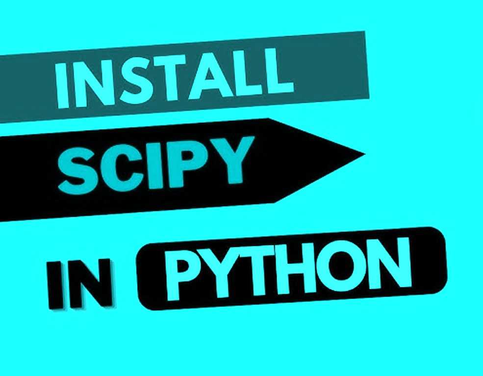 how to install scipy on python