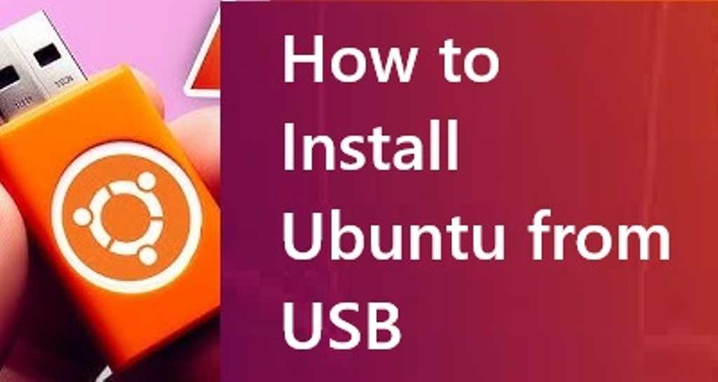 how to install ubuntu from USB