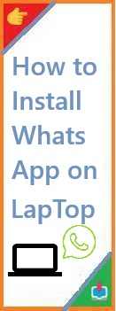 how to install whatsapp on laptop