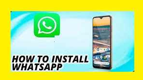 how to install whatsapp