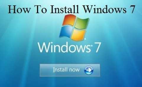 how to install Windows 7